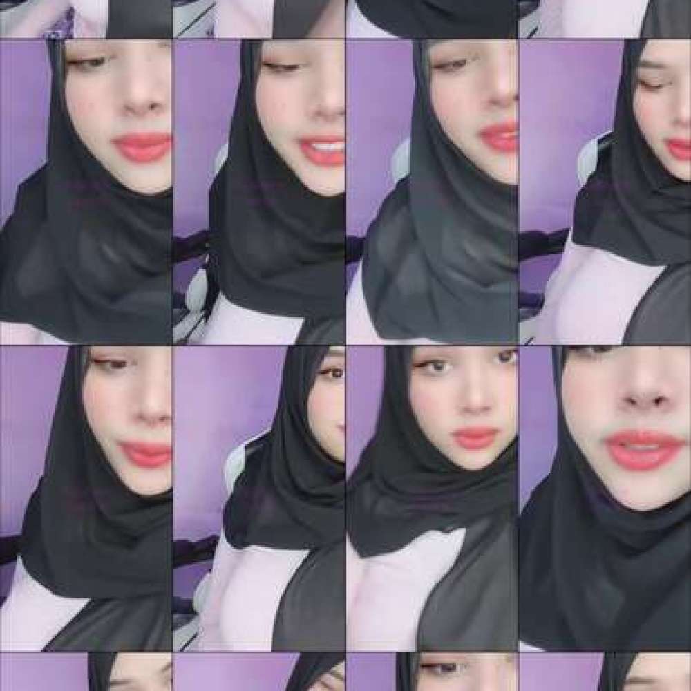 New Asian beautiful hijab style outfit merah muda kelihatan cantik banget